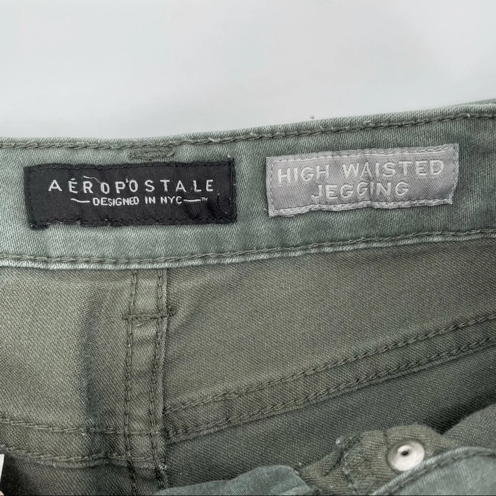 Aeropostale Army Green High Waisted Jegging